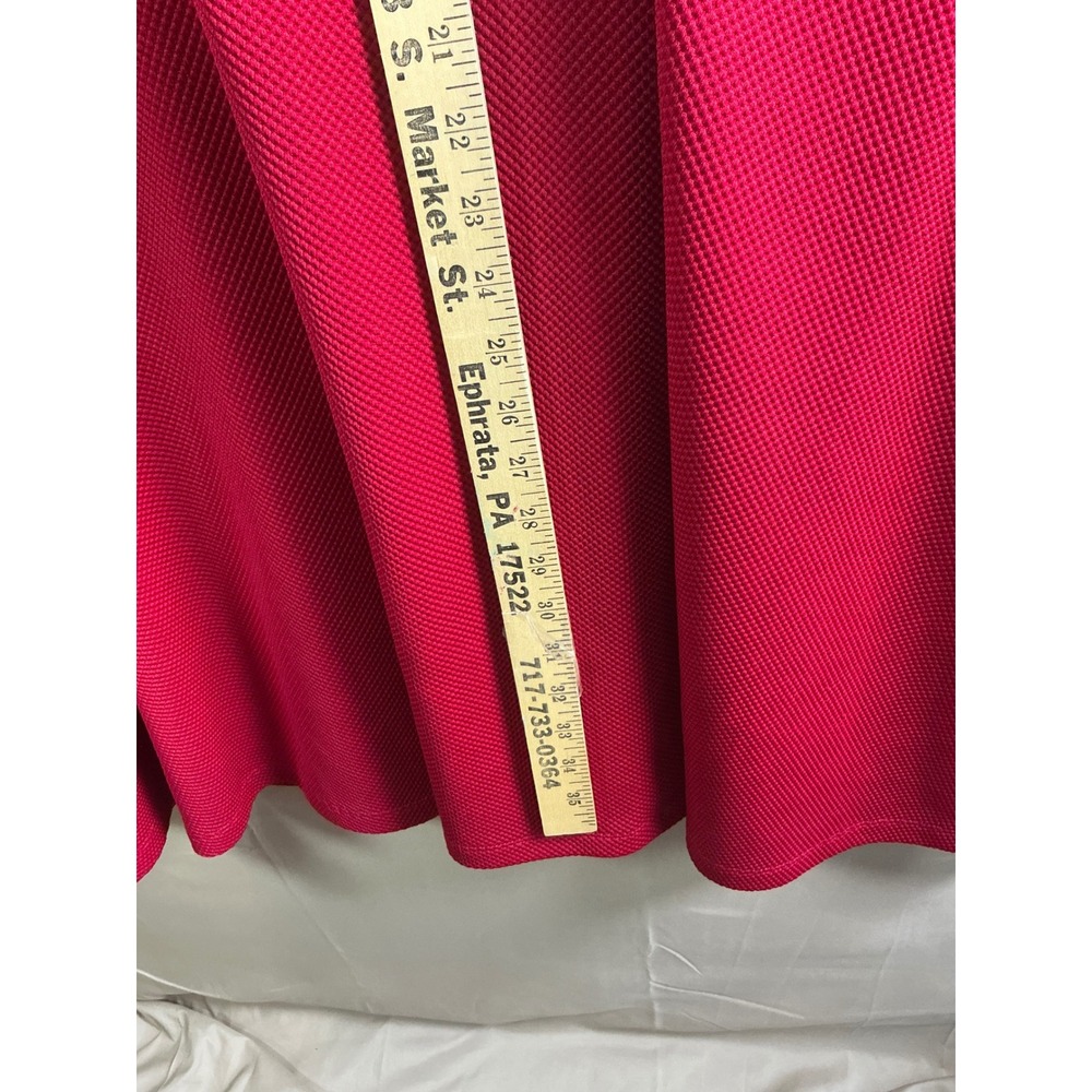 Torrid Red Textured Pique V-Neck Skater Dress Plus Size 3 Sleeveless Fit & Flare - Picture 5 of 8